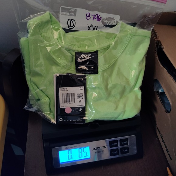 Nike Worn In Stand Out Woman 2XL Ghost Green Acid Washed Retro Crop Tank Top NEW - Picture 10 of 10